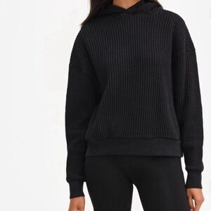 Mate the label organic waffle relaxed hoodie